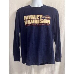 Harley Davidson  T-Shirt Macon George Biker Motorcycle Peach Spell Out C